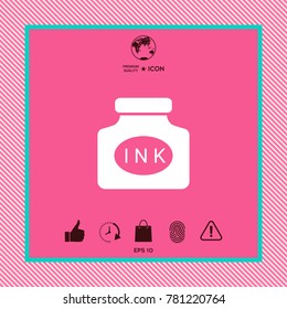 Ink bottle icon