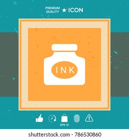 Ink bottle icon