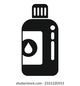 Ink bottle icon simple vector. Digital print. Service shop