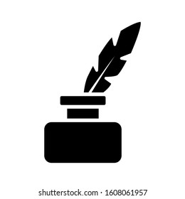 INK bottle icon vector in flat design on white background