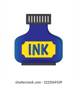 ink bottle isolated icon vector illustration design