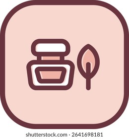 Ink bottle Line vector Icon Design