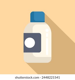 Ink bottle for printer icon flat vector. Design can trash. Ecology ink gadget
