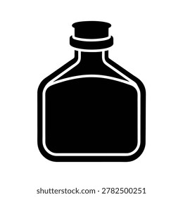 Ink Bottle silhouette vector art Illustration