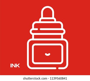 INK BOTTLE VECTOR ICON