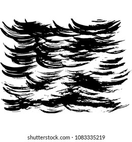 Ink brush background. Vector illustration. Grunge hand drawn watercolor texture.
