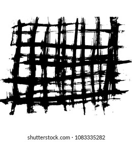 Ink brush background. Vector illustration. Grunge hand drawn watercolor texture.