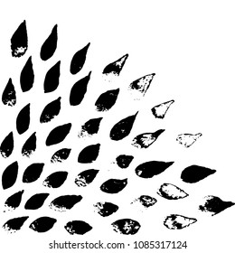 Ink brush background. Vector illustration. Grunge hand drawn watercolor texture.
