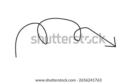 Ink brush black and white arrows