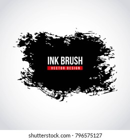 ink brush grunge paint element smear stain texture