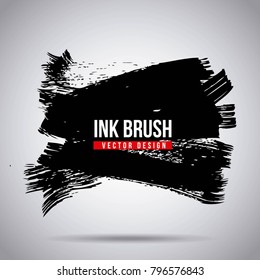 ink brush grunge paint element smear stain texture