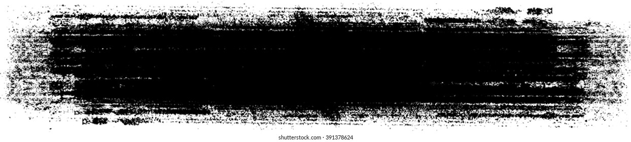 Ink Brush Line Collection . Grunge Stroke . Vector