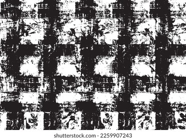 Ink Brush Stokes Textured Striped Pattern