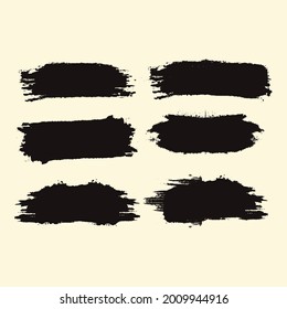Ink brush stroke collection Free Vector Grunge Illustration