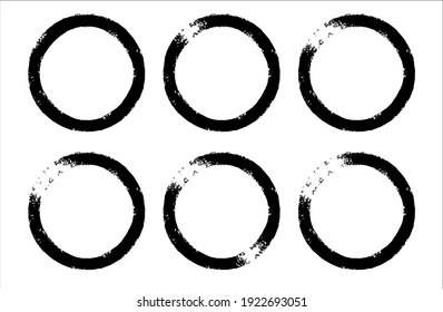 Colección de pinzas de pincel de tinta Vector