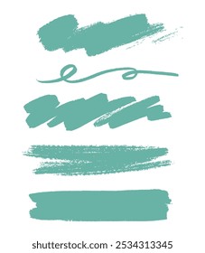Vetor de coleção de traçado de pincel de tinta