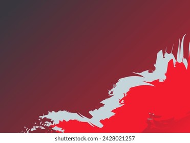 Ink brush stroke on a color background. Colorful Grunge stroke background template.