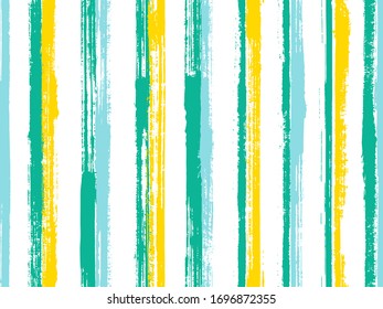 Trazado de pincel de tinta rayas ásperas vectorial patrón sin fisuras. Buen diseño de papel para envolver regalos. Vintage rayas geométricas, líneas fondo banner. Fondo impecable.