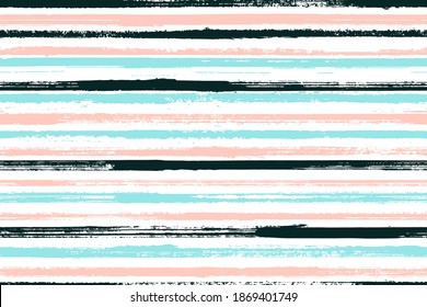 Rastreo de pincel de tinta rayas ásperas vectorial sin fisuras. Doodle encarna el diseño textil étnico. Scratchy textura rayas ásperas, líneas de la muestra de fondo. Ornamento sin fin.