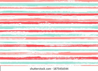 Rasgo de pincel de tinta de líneas rectas vectorial patrón sin fisuras. Diseño moderno de tejidos de algodón. Líneas rectas geométricas escrásicas, gráficos de fondo de rayas. Fondo interminable.