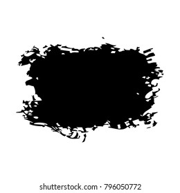 ink brush stroke and texture black paint