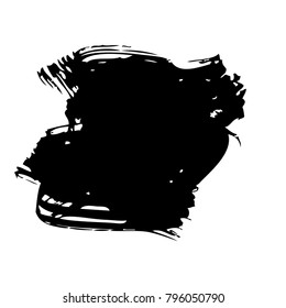ink brush stroke and texture black paint