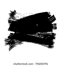 ink brush stroke and texture black paint