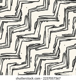 Farbpinsel Stroke Zigag-Muster