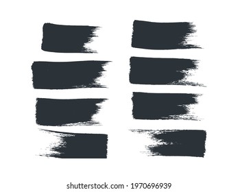 Ink Brush Stroke Vector Collection, Free Hand Drawing Vector Brush.
