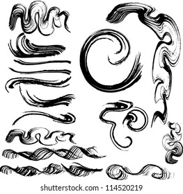 ink brush strokes