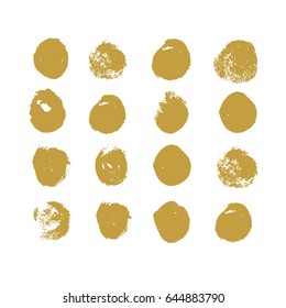 Ink brush strokes