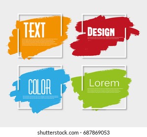 Ink brush strokes. Abstract background