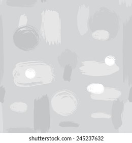 ink brush strokes abstract seamless pattern. vector