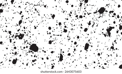 Traçados de pincel de tinta formando padrões abstratos sobre fundo branco para design artístico, moderno ou caligráfico
