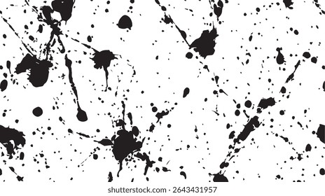 Ink Brush Strokes Forming Abstract Patterns on White Background for Artistic, Modern, or Calligraphy Design