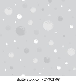 ink brush strokes gray abstract background with dots. vector