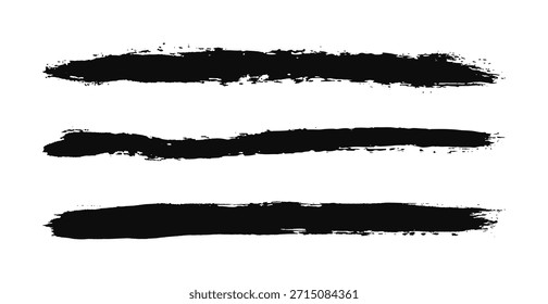 Ink brush strokes line collection