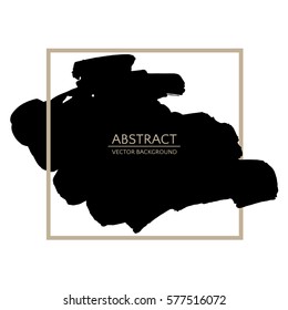 Ink brush strokes with rough edges. Creative discount cards. Vector illustration eps10.