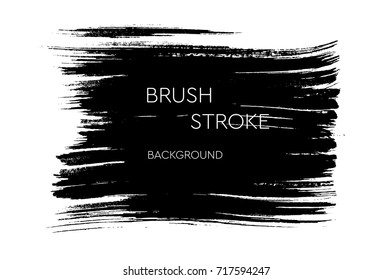 Ink  brush strokes, spot. Black artistic place for text or information.