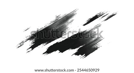 ink brush touch. black ink brush strokes frame. Black ink background painted by brush
