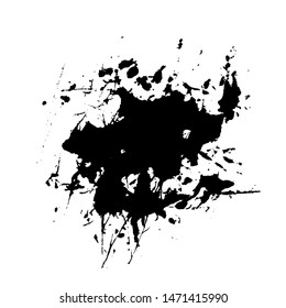 Ink Brushed Splat Paintbrushed Abstract Vector Art for Cover, Banner, Flyer, Poster, Brochure, Logo, Background or Wallpaper Design Element Download
