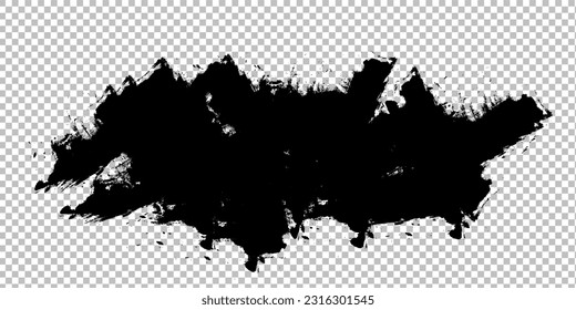 Ink brushstroke and paintbrush, abstract grunge hand drawn vector illustration. eps 10