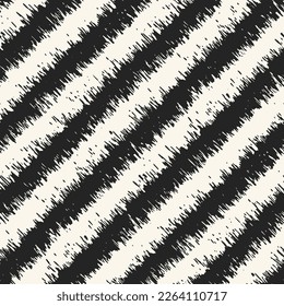 Ink Brushstrokes Textured Diagonal Striped Pattern