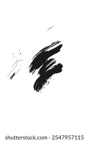 Vector de trazo de pincel caligráfico de tinta