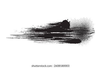 Ink Calligraphic Brush Stroke Vector eps
