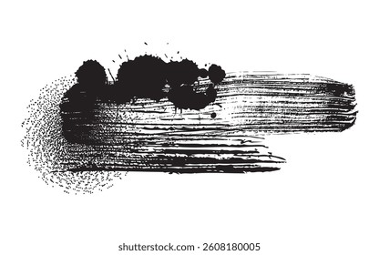 Ink Calligraphic Brush Stroke Vector eps