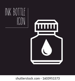 Ink can icon. Basic pictograms of ink colors. Editable vector.