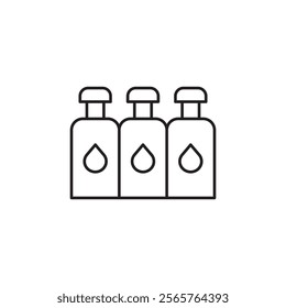 Ink cartridge icon line art vector