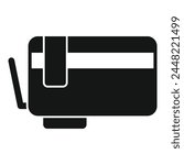 Ink cartridge icon simple vector. Printer colored equipment. Sign image
