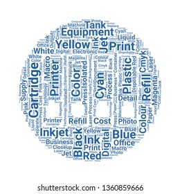 ink cartridge word cloud. tag cloud about ink cartridge.